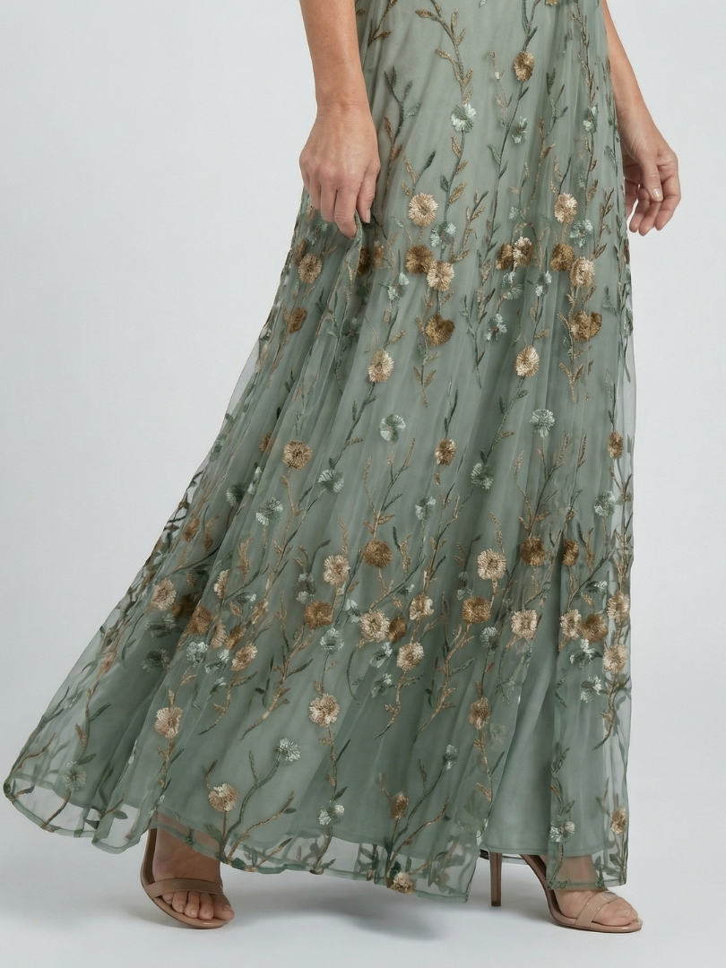 Athena | Elegant Floral Maxi Dress