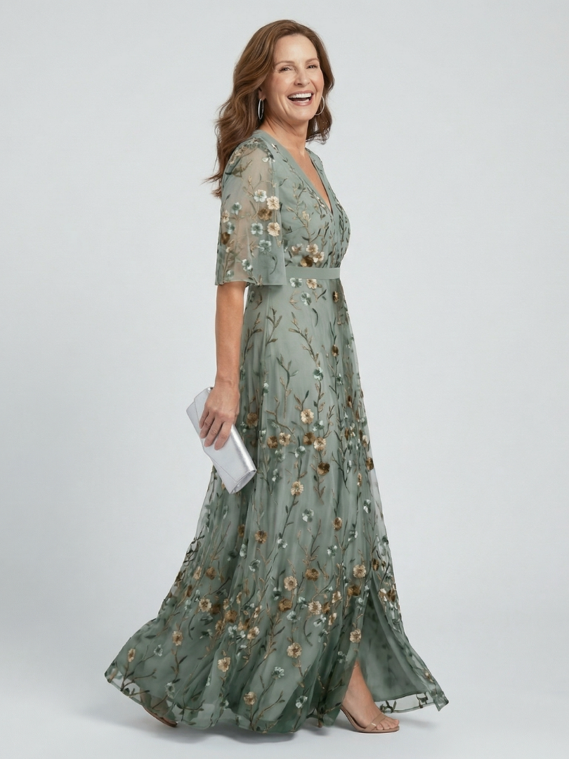 Athena | Elegant Floral Maxi Dress
