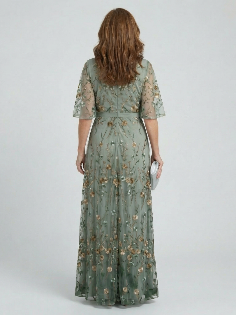 Athena | Elegant Floral Maxi Dress