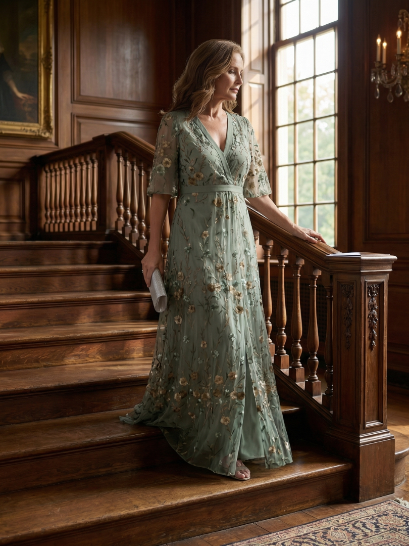 Athena | Elegant Floral Maxi Dress
