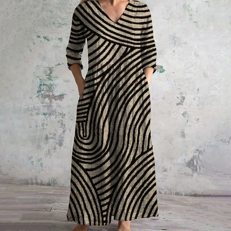 Ella - Vintage Striped Dress
