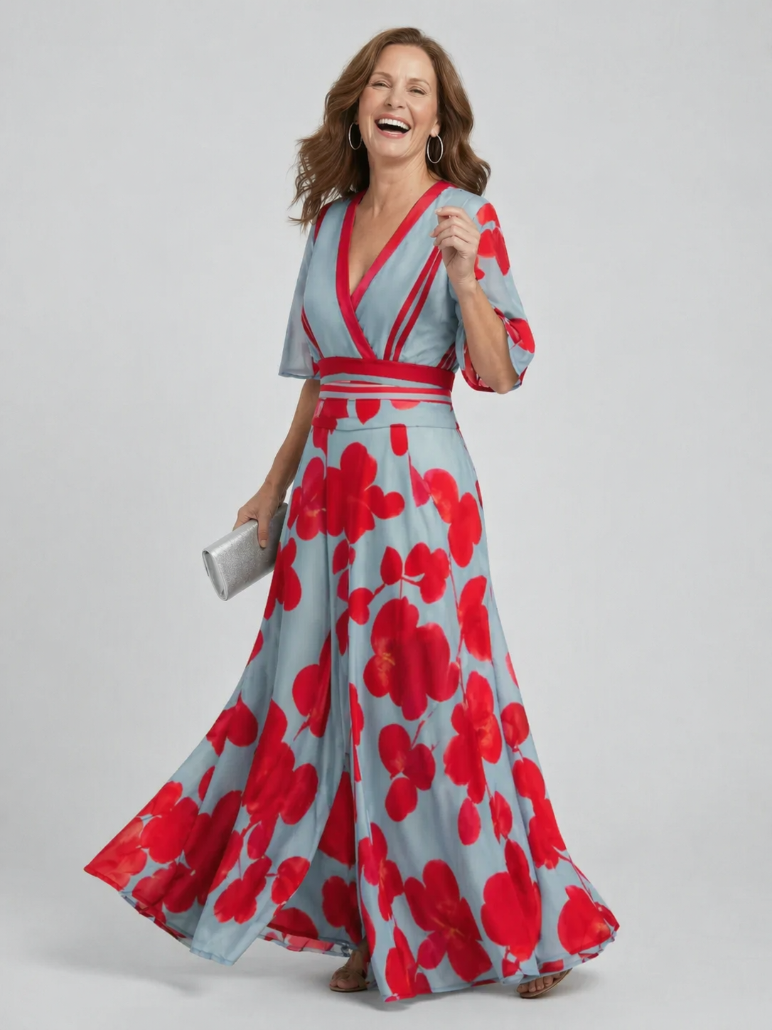 Athena | Elegant Floral Maxi Dress