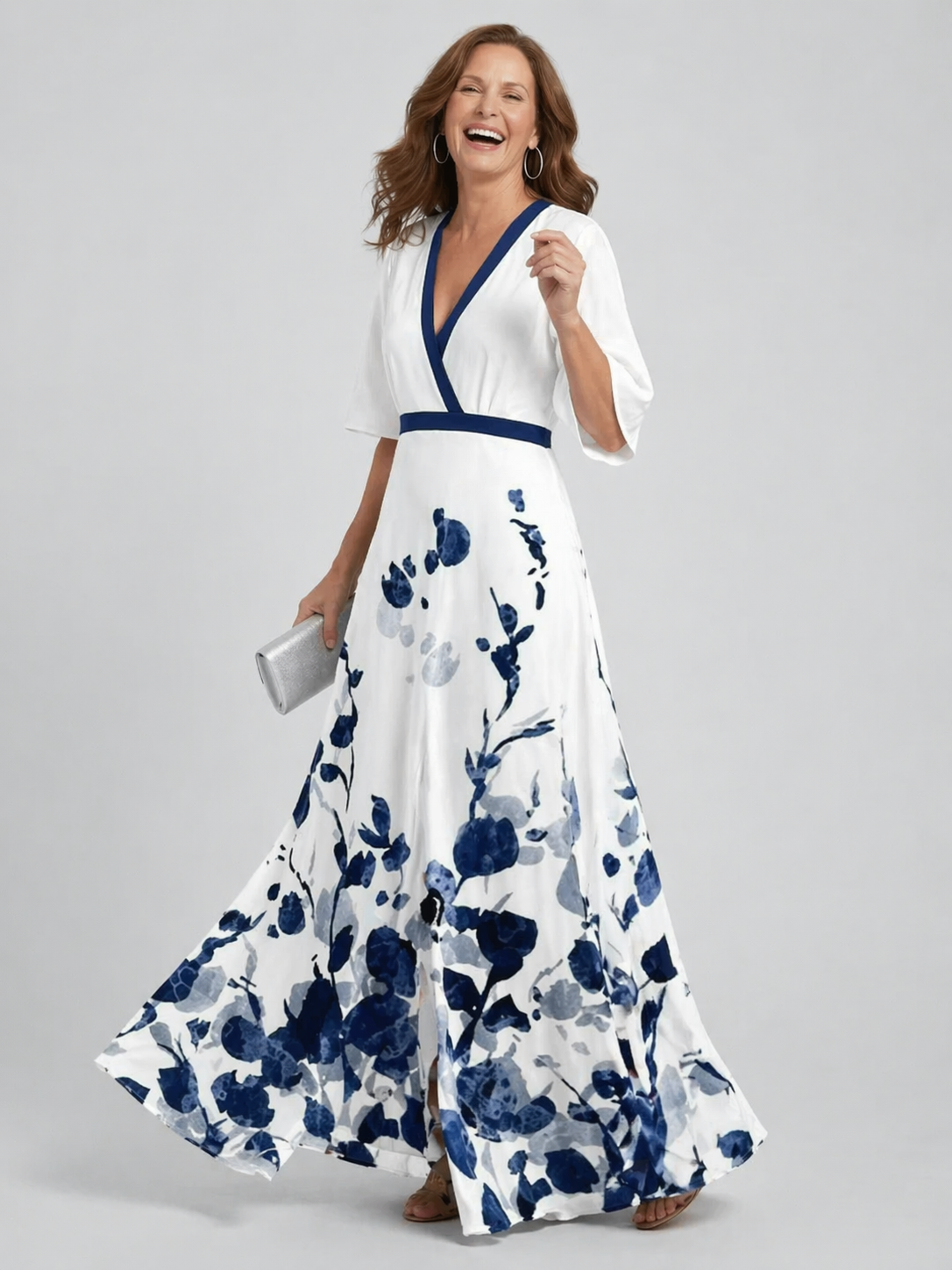 Athena | Elegant Floral Maxi Dress
