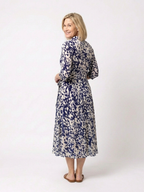 Celeste | Polished Midi Dress With Adjustable Waist