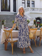Celeste | Polished Midi Dress With Adjustable Waist