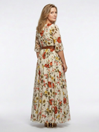 Marilyn | Elegant Maxi Dress With Belt